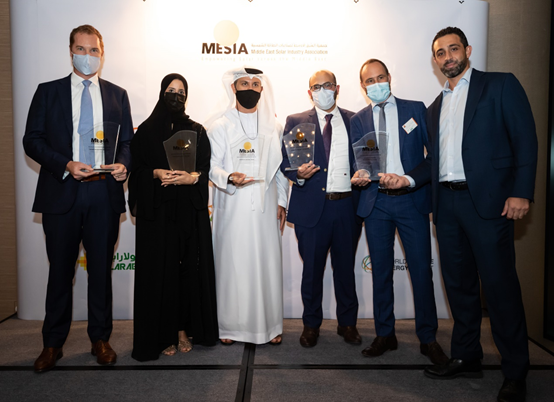 Jinko Power Al Dhafra Photovoltaic Project Wins a MESIA Annual Award